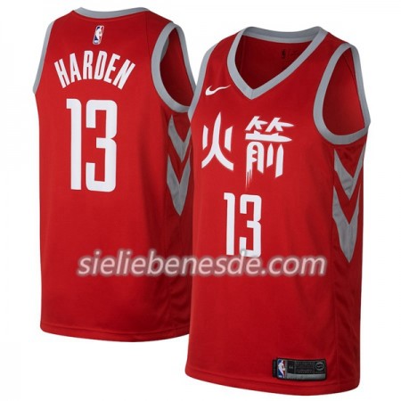 Herren NBA Houston Rockets Trikot James Harden 13 Nike City Edition Swingman